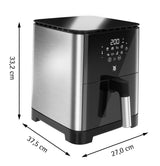 WMF Multi Taste Airfryer - Freidora de Aire sin Aceite, 4,2 L, 8 Programas Preestablecidos, Deshidratador y Grill, Pantalla Táctil, Fácil de Limpiar