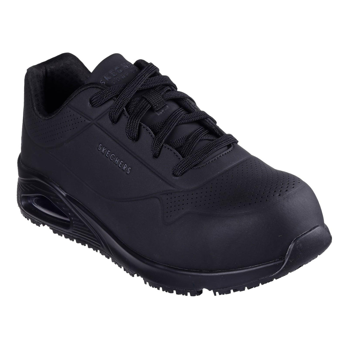 Skechers Uno Sr Doltin, Botas de construcción Hombre, Black Synthetic, 42 EU