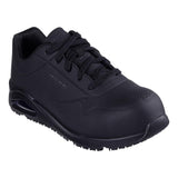 Skechers Uno Sr Doltin, Botas de construcción Hombre, Black Synthetic, 42 EU