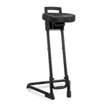 hjh OFFICE 830010 Silla de Trabajo Top Work 32 Espuma Duro Negro Bastidor metálico Estable Asiento inclinable, Talla única