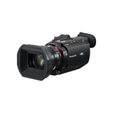 Panasonic HC-X1600E 4K 60p Videocámara Profesional con Lente Gran Angular de 25 mm, Zoom Óptico de 24x, OIS Híbrido de 5 Ejes, Wi-Fi, USB PD, Negra