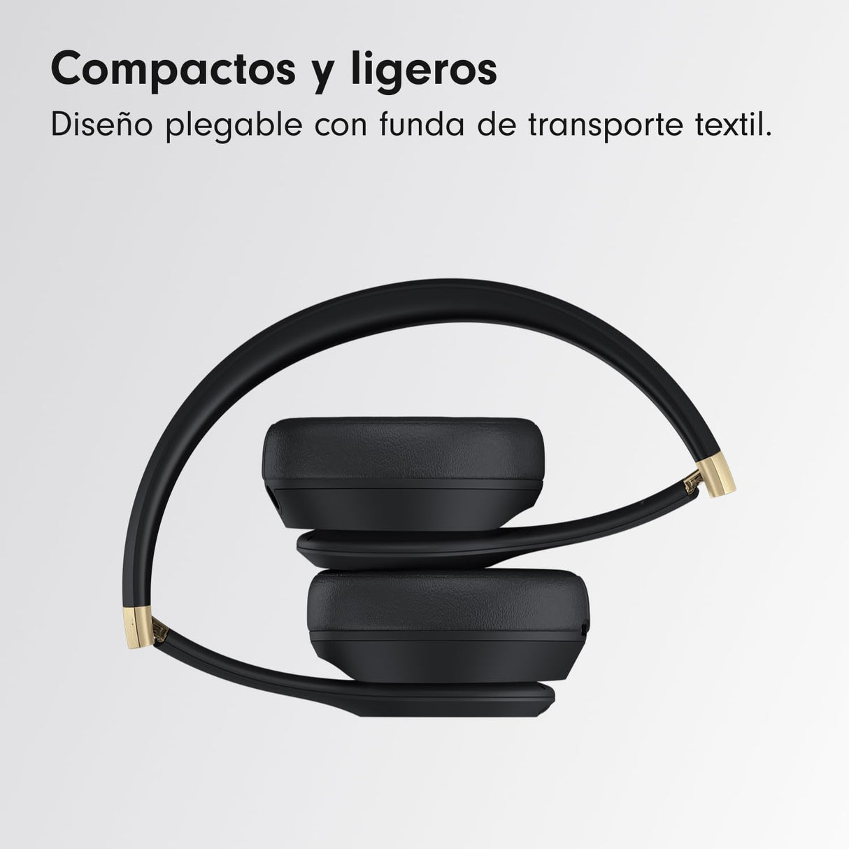 Beats Solo 4 - Auriculares Wireless Bluetooth on-Ear, compatibles con Apple y Android, con hasta 50 Horas de batería - Negro y Oro