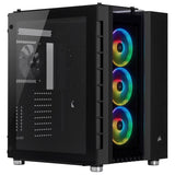 Corsair Crystal Series 680X RGB - Caja de PC, Vidrio Templado ATX Smart Gaming Case con alto flujo de aire, Iluminación RGB LED, Negro
