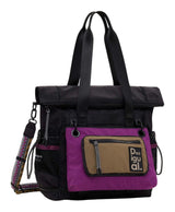 Desigual Modularis 25 Voyager Bag, Negro, violeta