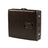 Master Massage Camilla de Masaje portátil Supreme de 71 cm, Plegable, Cama de Masaje, Banco de Masaje, Banco de cosméticos, portátil, Patas de Madera, Bolsa de Transporte, Color marrón