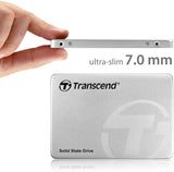 Transcend SSD370S - Disco duro sólido de 1 TB (SATA III, MLC, hasta 560 MB/s, 2.5"), color plateado