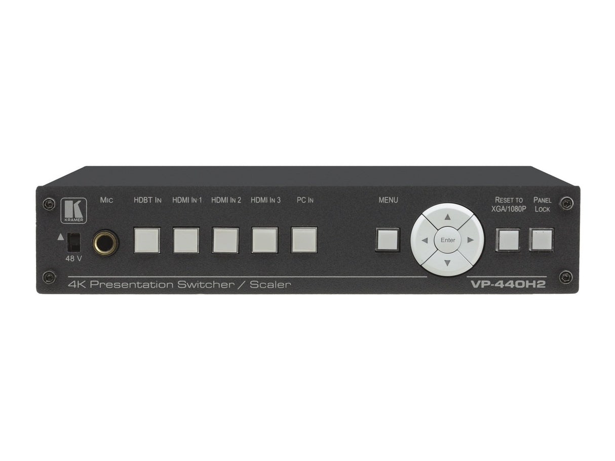 Kramer VIA-GO-HW-WRNTY-2Y - Selector de Presentacion Compacto 6 Entradas/Escalador con Salidas Simultaneas en Hdbaset y HDMI