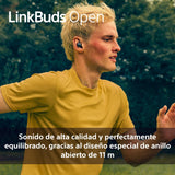 Sony LinkBuds Open – Auriculares Open True Wireless Bluetooth: Sonido Transparente, 4,8 g Comodidad Todo el día, Sonido, conexión multipunto, 22 h de batería, iOS y Android - Blanco