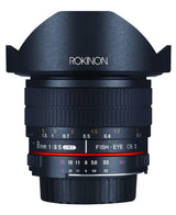 Rokinon HD HD8M-P 8mm f/3.5 HD Lente Ojo de pez con Capucha extraíble para Pentax