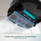 Cecotec Robot Aspirador y Friegasuelos con Estación Autovaciado, IA y Láser Conga Z100 X-Treme. Navegación Láser e Inteligencia Artificial, 20000Pa, Fregado Profesional, Mopa Bimaterial XXL