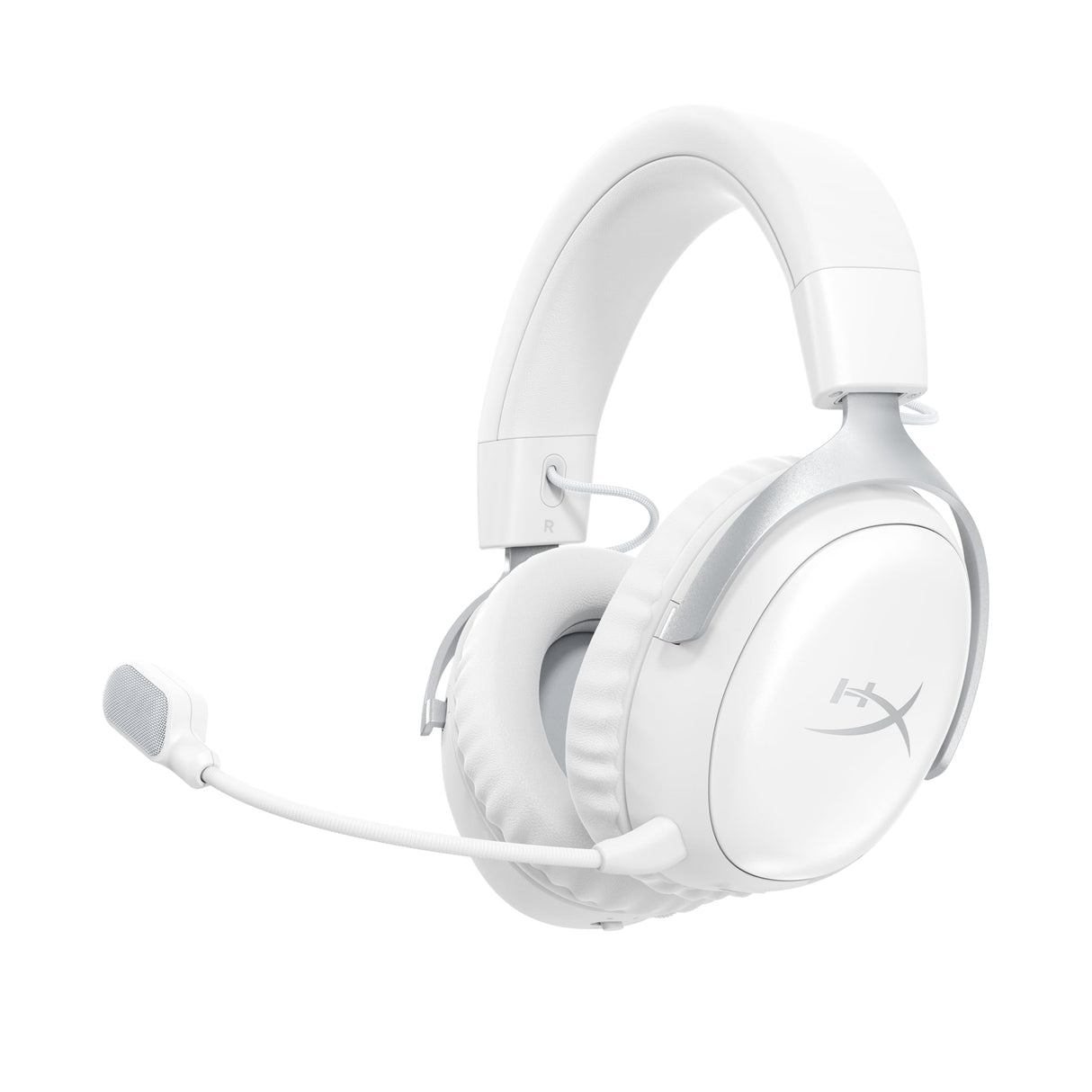 HyperX Cloud III S - Auriculares Gaming inalámbricos, Bluetooth, 2.4Ghz, PC, PS5, Xbox, Drivers 53 mm, DTS, micrófono 10mm, batería hasta 200h, Blanco