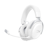 HyperX Cloud III S - Auriculares Gaming inalámbricos, Bluetooth, 2.4Ghz, PC, PS5, Xbox, Drivers 53 mm, DTS, micrófono 10mm, batería hasta 200h, Blanco