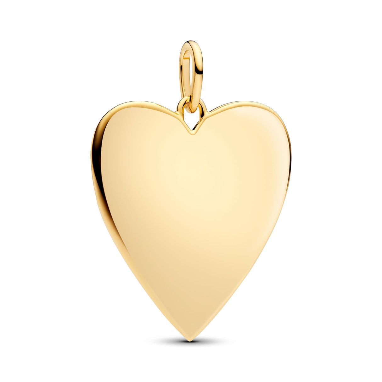 PANDORA Moments 364016C00 - Colgante de corazón grande de plata de ley con aleación chapada en oro de 14 quilates, compatible con ME y Moments