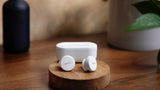 DENON PerL True Wireless Earbuds, Perfil de Sonido Personalizado, Auriculares con cancelación de Ruido, Auriculares Resistentes al Agua, con micrófonos Integrados y batería de Larga duración - Blanco