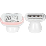 Braun Silk-épil 9, Depiladora con cabezal giratorio para depilación fácil, impermeable, piel suave de larga duración, con cabezal de afeitadora para mujeres y pezuña cortacésped, 9-030, blanco/rosa