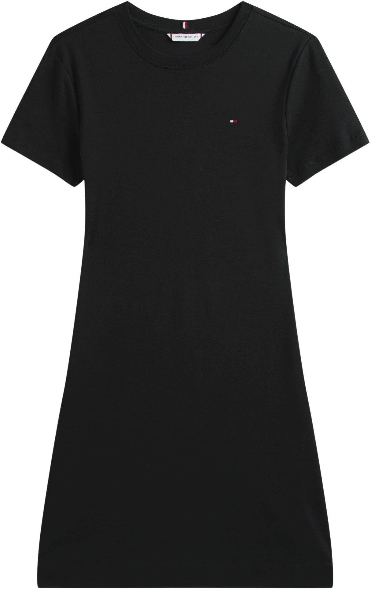Tommy Hilfiger Vestido Mujer New Cody Slim Short Dress de algodón, Negro (Black), S