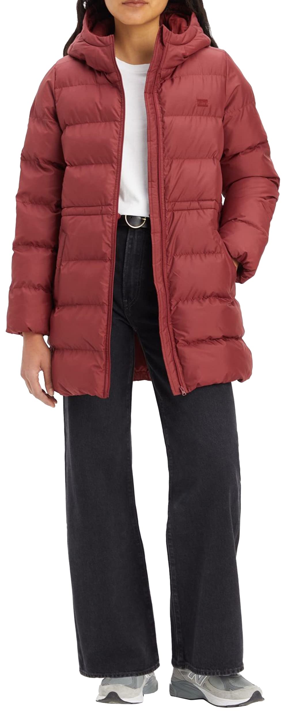 Levi's Hooded Midi Jacket Mujer, Syrah, M