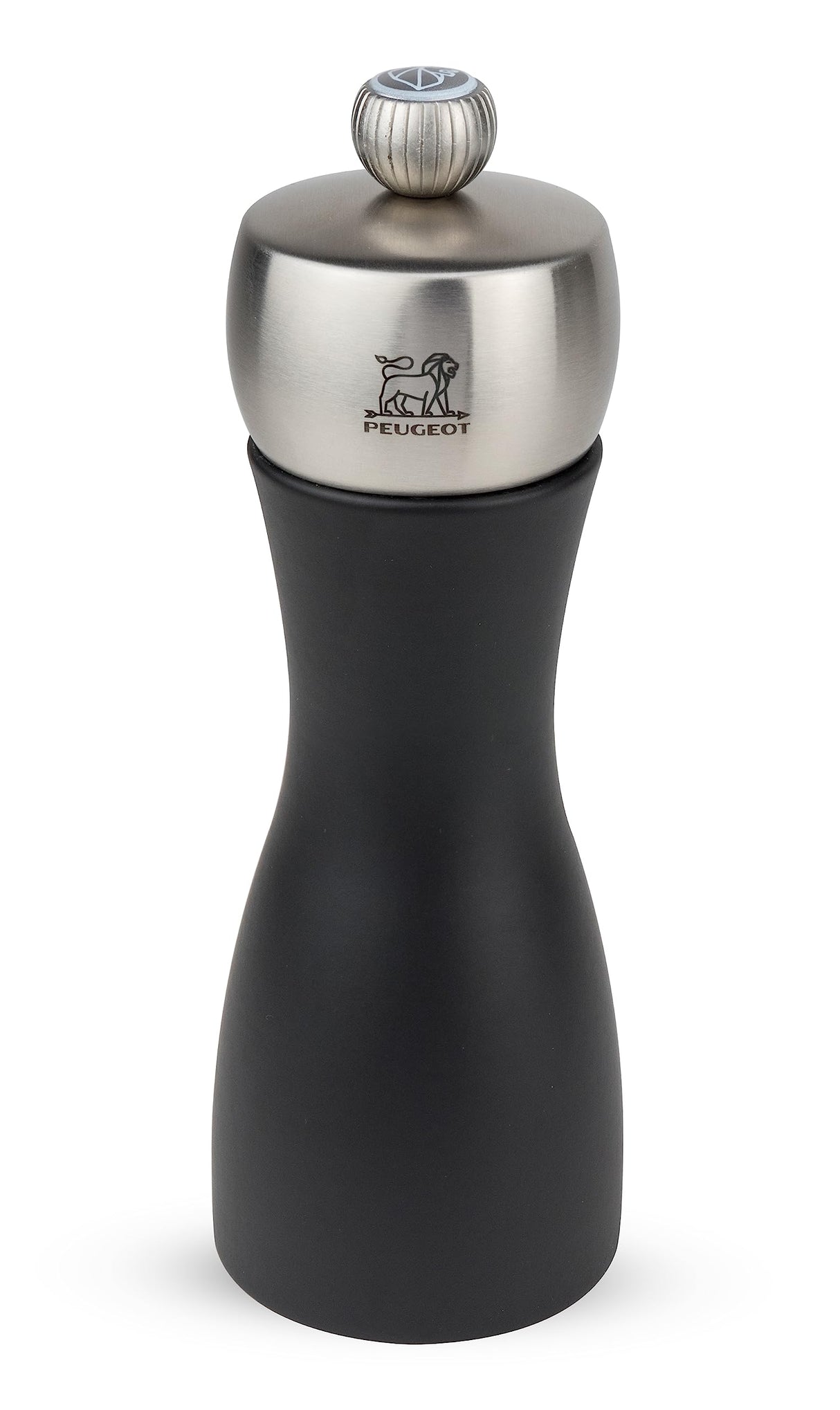 Peugeot Duo Fidji-Molinillo de Sal y Pimienta (15 cm), Color, Madera, Acero Inoxidable Y Negro Mate, 5 cm