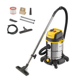 Stanley Aspirador Multiuso SXVC30XTDE de sólidos y líquidos con Toma para Herramientas eléctricas integrada (1600 W, 30 L)