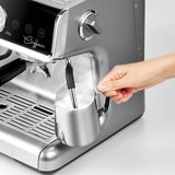 Polti Coffea G50S Cafetera con Molinillo de Café en Grano Integrado, para Espresso y Cappuccino, 30 Niveles de Molido, Steamymilk Profesional para Espumado de Leche, Plata