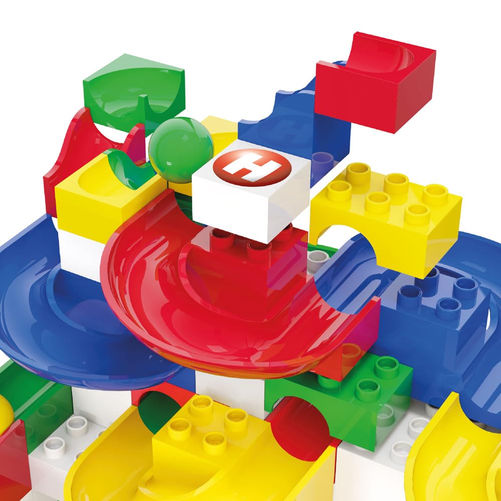 Hubelino-Baukasten Maxi (213-teilig) Circuito de Bolas, Color Compatible, (420572)
