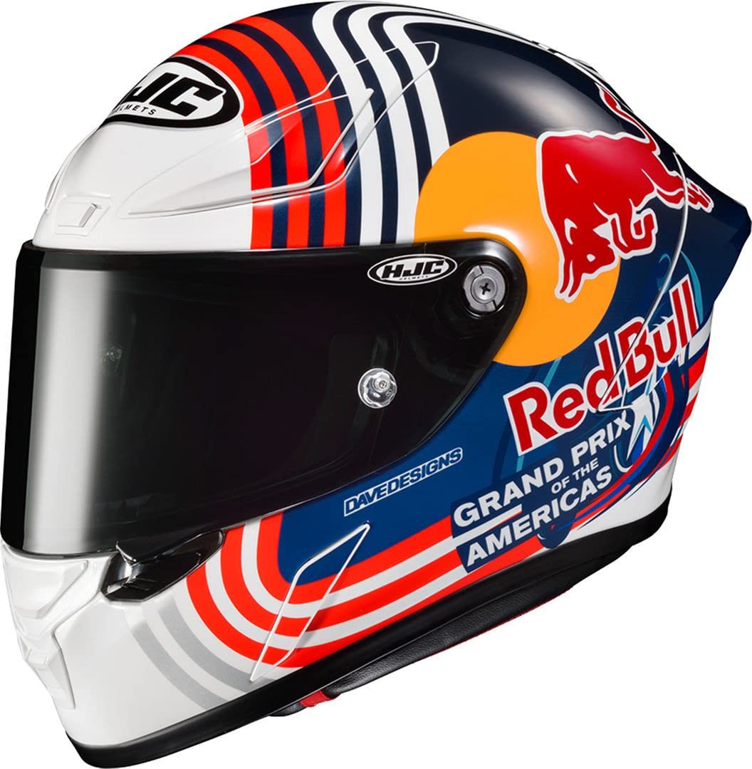 HJC Helmets, Helmet Rpha1 Red Bull Austin Gp White/Blue/Red, S