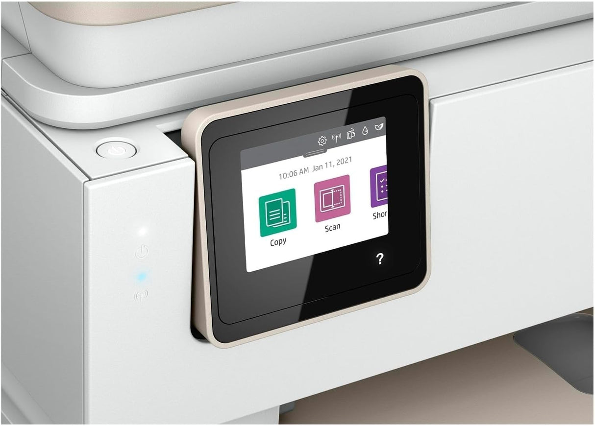 HP Envy Inspire 7920e 242Q0B, Impresora multifunción de inyección de tinta A4 a color, Conexión Wi-Fi, impresión a doble cara automática, 22 ppm, 3 meses de impresión Instant Ink con HP+, Blanca