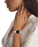 Calvin Klein Reloj De Movimiento De Cuarzo De Dos Manecillas para Mujer Colección Gleam con Correa de Acero Inoxidable Bicolor - 25100012
