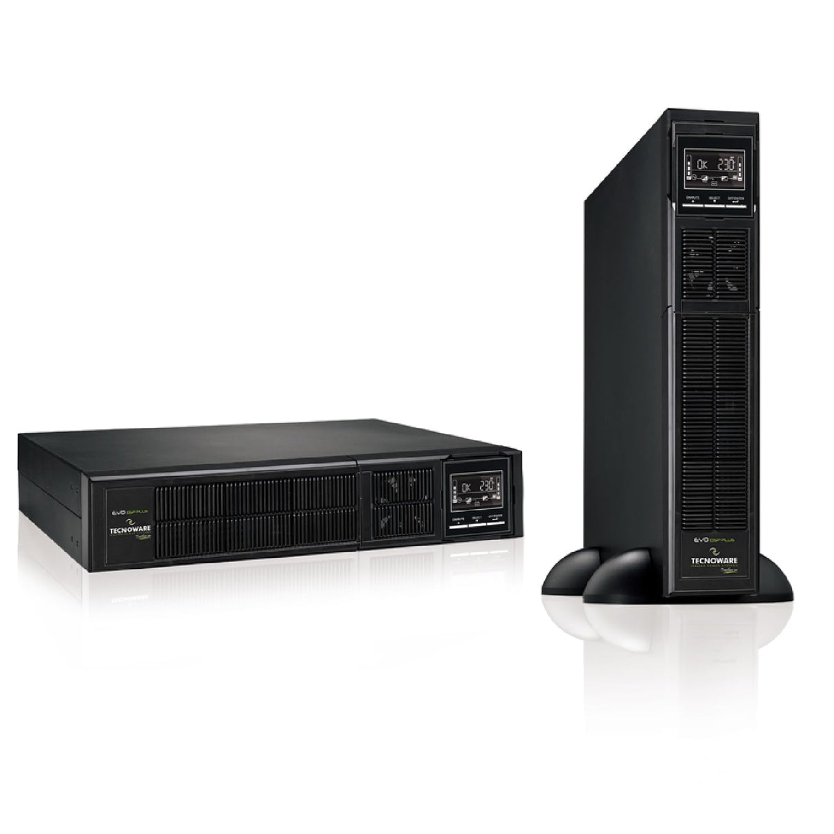 Tecnoware Power Systems SAI EVO DSP Plus 3600, Alta Protección contra Apagones, Autonomía hasta 40 Min, 8 Salidas IEC, Alta Eficiencia 94%, Interfaz USB/RS232/SNMP, Potencia 3600 VA