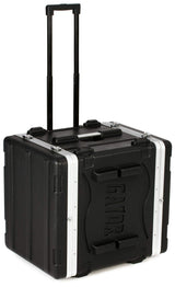 Gator Cases Rack ligero rodante 6U con pestillos resistentes, asa de remolque retráctil y ruedas empotradas; profundidad estándar 19.25', 6U (GRR-6L)