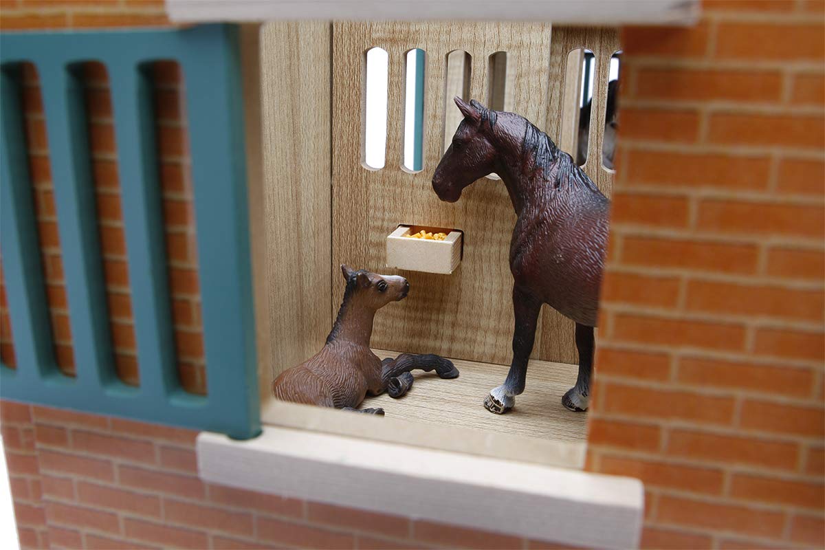 Kids Globe PAARDENSTAL MET 7 BOXEN - VARI