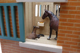 Kids Globe PAARDENSTAL MET 7 BOXEN - VARI