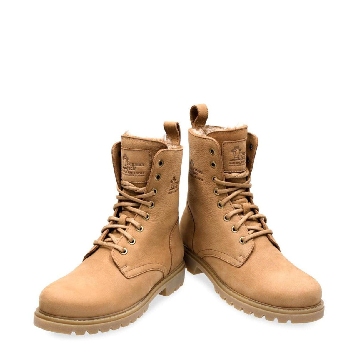 Panama Jack Frisia, Combat Boot Mujer, marrón Claro, 37 EU