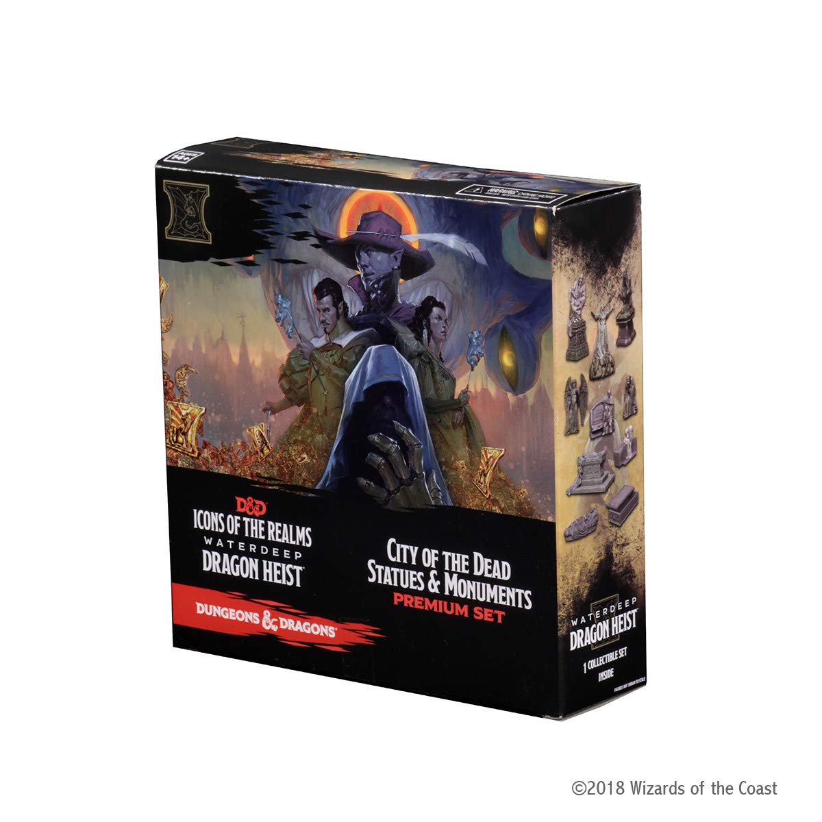 Rubie's WZK73110 D&D Icons of The Realms: Waterdeep Heist Dungeons & Dragons Animales Accesorios, Bayas o Rojo, 4
