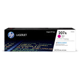 HP 207A W2213A, Magenta, Cartucho Tóner Original, de 1.250 páginas, para impresoras HP Color LaserJet Pro MFP M282nw, MFP M283fdn, MFP M283fdw, M255dw y M255nw