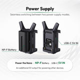 Accsoon CineView Nano Transmisor de Video iOS/Android inalámbrico 5G HDMI Compacto, Alcance de 500pies/150m latencia de 60 ms, Monitoreo de 4 Dispositivos, Compatible con Estabilizador RS2/RS3