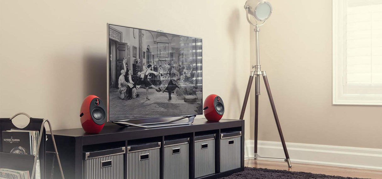 Edifier Luna E25 - Juego de Altavoces con Bluetooth (74 W), Color Rojo