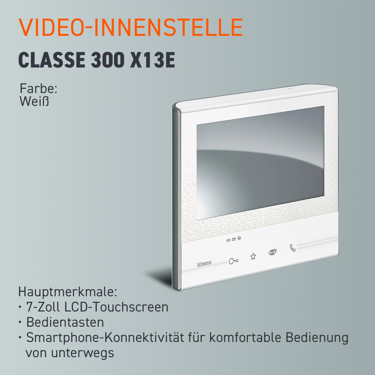 Bticino linea 3000 - Monitor manos libres c300x13e 2hilos claro l3000