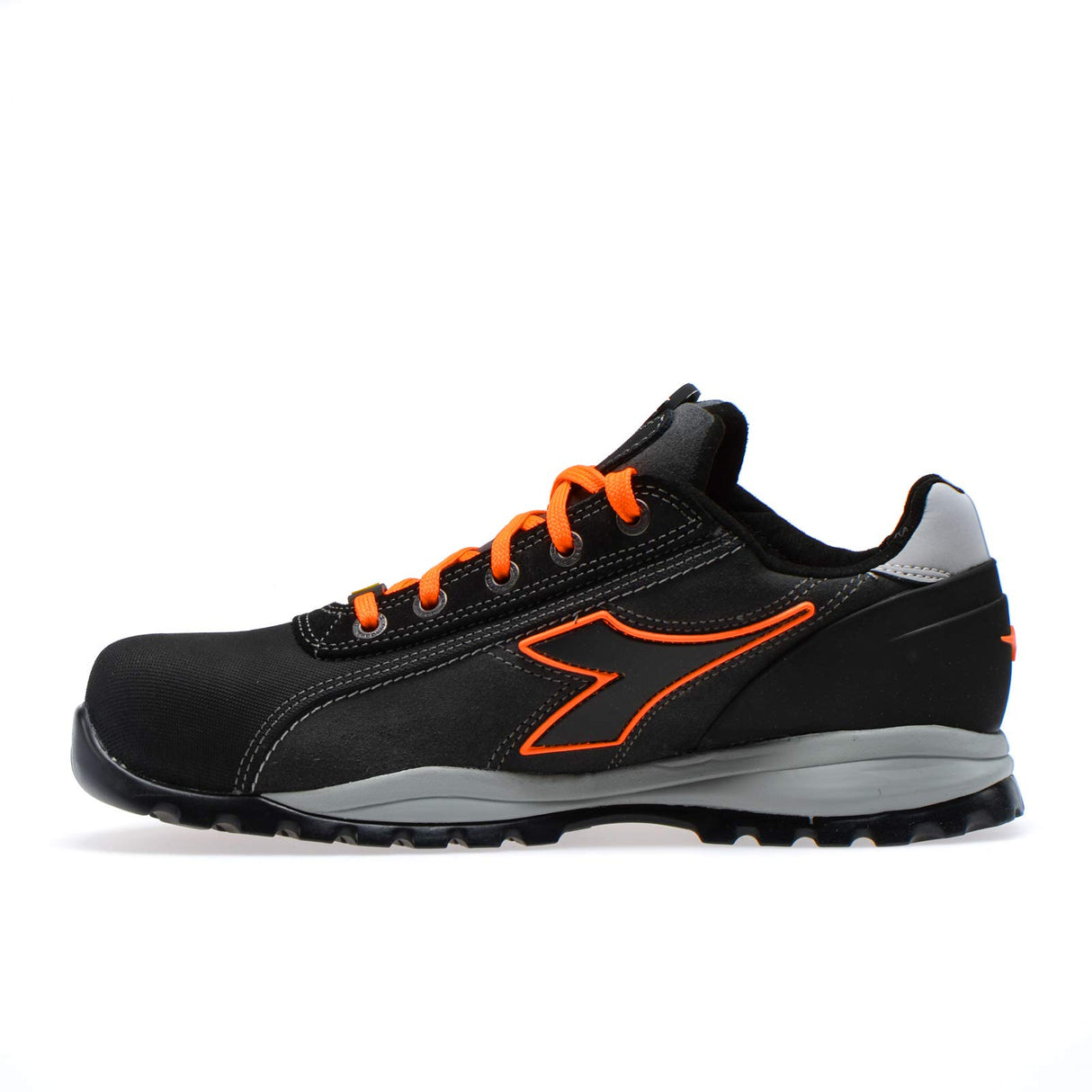 DIADORA Glove Tech Low Pro S3 Sra HRO ESD, Zapatillas Deportivas Hombre, Asphalt/Orange Fluo, 42 EU