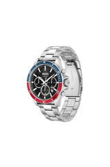 Boss Reloj Cronógrafo de Cuarzo para Hombre Colección TROPER con Correa de Acero Inoxidable Plateada - 1514108
