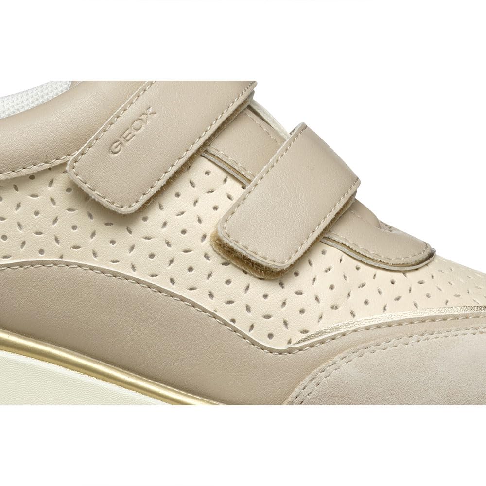 Geox D ILDE A, Zapatillas Mujer, Papyrus/Lt Taupe, 41 EU