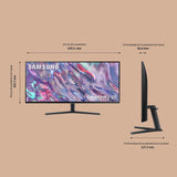 SAMSUNG LS34C502GAUXEN - Monitor 34" ViewFinity S5 S50GC, Ultra WQHD, 3440 x 1440, 21:9, HDR10, Certificado TUV (Eye Care), PBP/Pip, Tasa refresco 100Hz, AMD FreeSync, Diseño sin Bordes, Negro