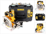 DEWALT DCS570NT-XJ - Sierra Circular 18V, diámetro de hoja 184mm, Profundidad de corte 65mm, Capacidad de biselado 57 °, Motor sin Escobillas, Maletín TSTAK VI Incluido