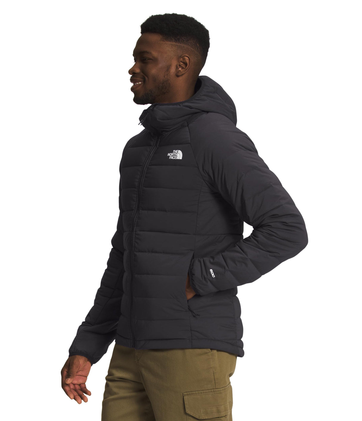 THE NORTH FACE NF0A7UJEJK3 M Belleview Stretch Down Hoodie Sweatshirt Hombre Black Tamaño L