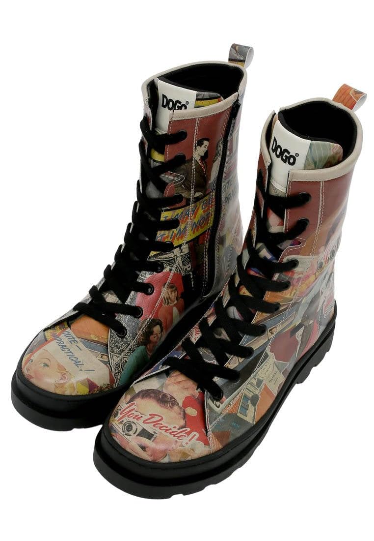 Women Vegan Leather Multicolor Long Boots - You Decide Design