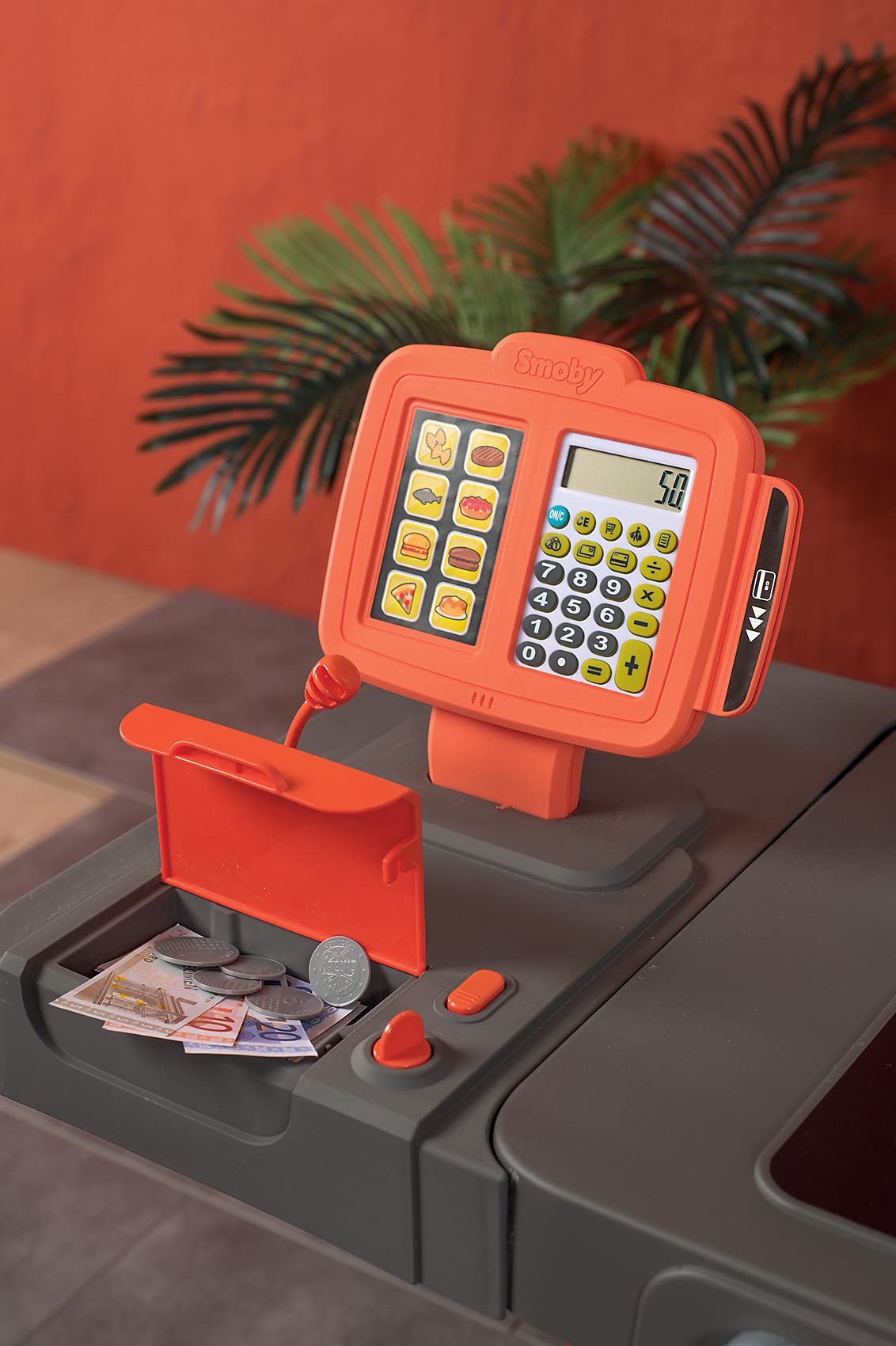 Smoby Infantil Kids Restaurant con Tres Zonas diferenciadas, INlcuye 73 accesoruios, Color (312304)