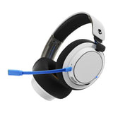 Skullcandy SLYR Pro Cascos de Gaming Over-Ear Inalámbricos Multiplataforma con Transmisor USB-A de Latencia Muy Baja, Compatibles con Playstation o Xbox, PC, Nintendo Switch - White/Blue