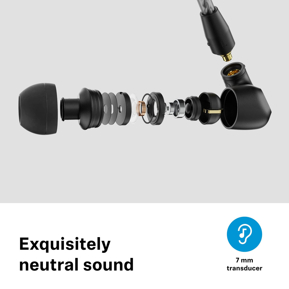 Sennheiser Consumer Audio IE 200, Alámbrico, Mediano