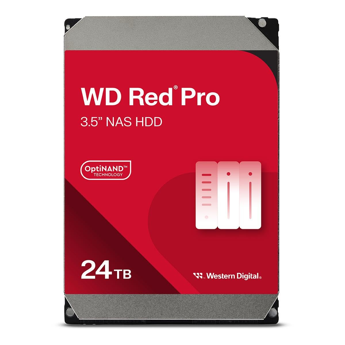 WD Red Pro 24TB NAS Disco Duro Interno 3,5" – 7200 RPM, SATA 6Gb/s, CMR, 512MB Caché