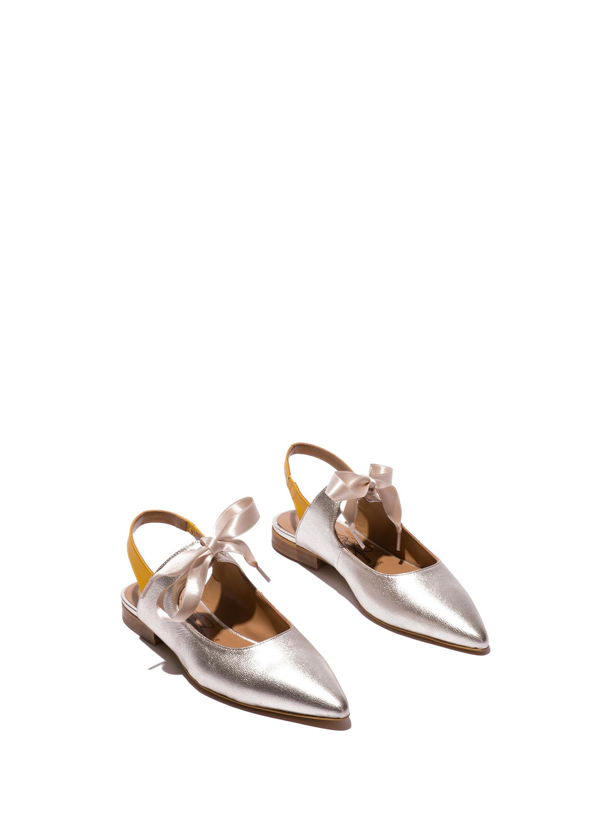 Fly London SAUB268FLY, Ballet Mujer, Yellow/Silver, 39 EU